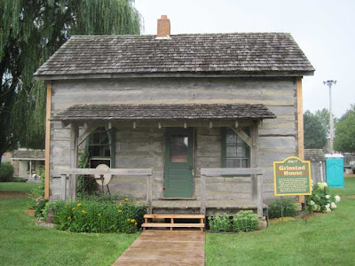 1857 log cabin, the Grinstad House