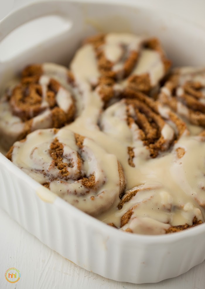 YeastFree Vegan Cinnamon Rolls with Cream Cheese Frosting. Vegan Recipe