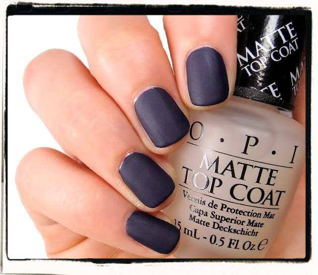 OPI Matte top coat and comparison Nailderella