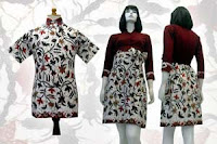 Model Baju Dress Batik Terbaru Model Baju Batik Terbaru 1