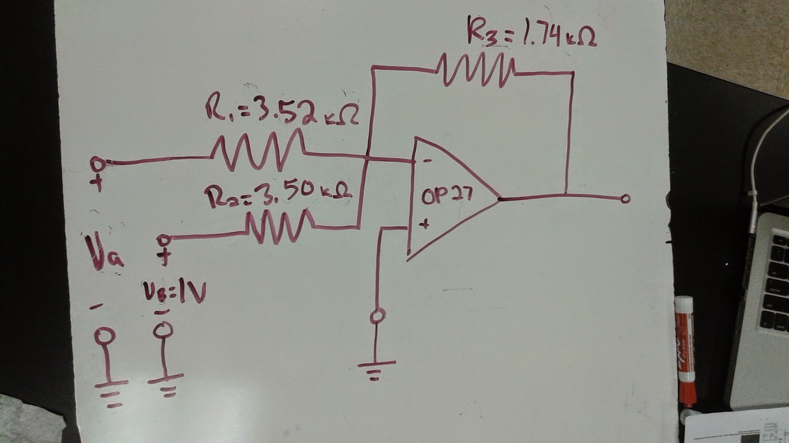 Engineering 44 rhterriquez Summing Amplifier and Difference Amplifier