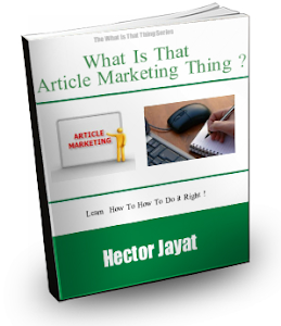 What is that article marketing Thing?