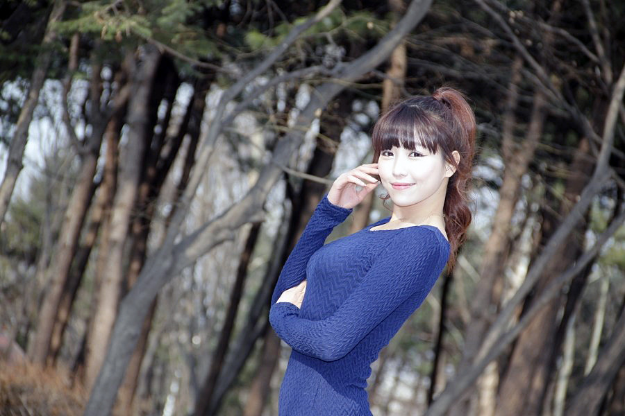 Lee Eun Hye in Blue ~ Cute Girl - Asian Girl - Korean Girl 