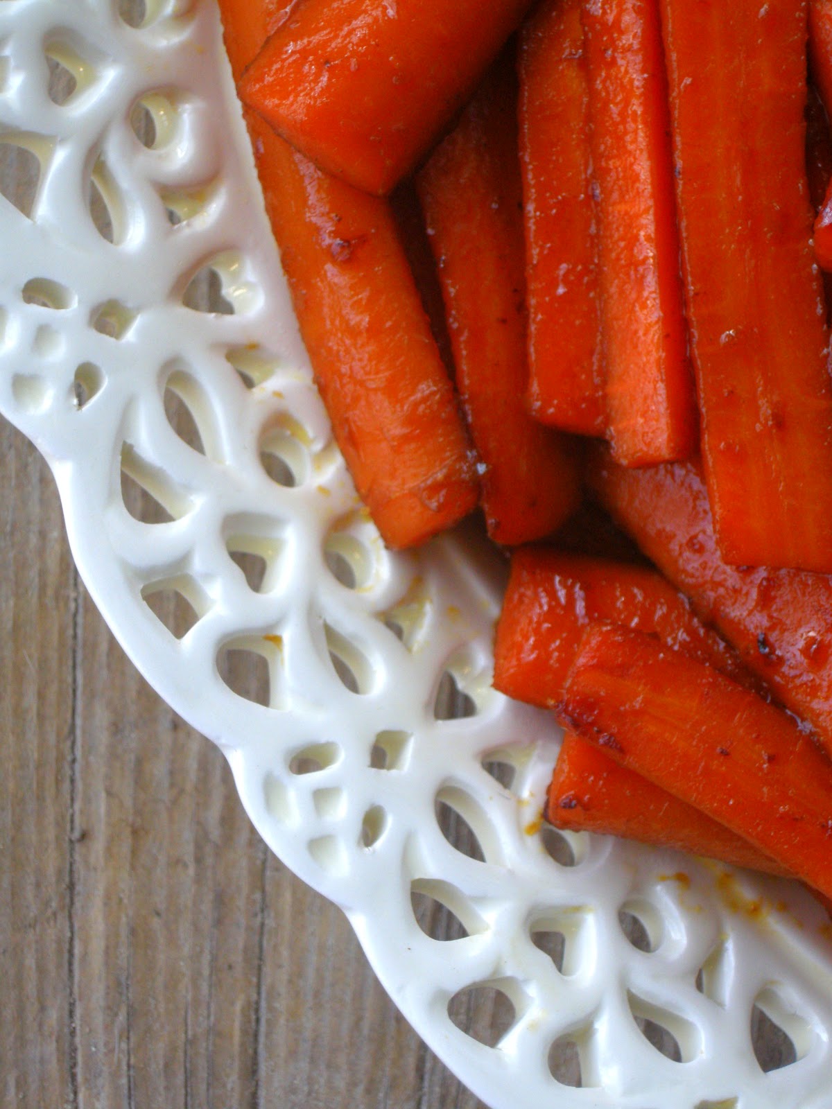 The Pink Cowgirl Honey Soy Glazed Carrots