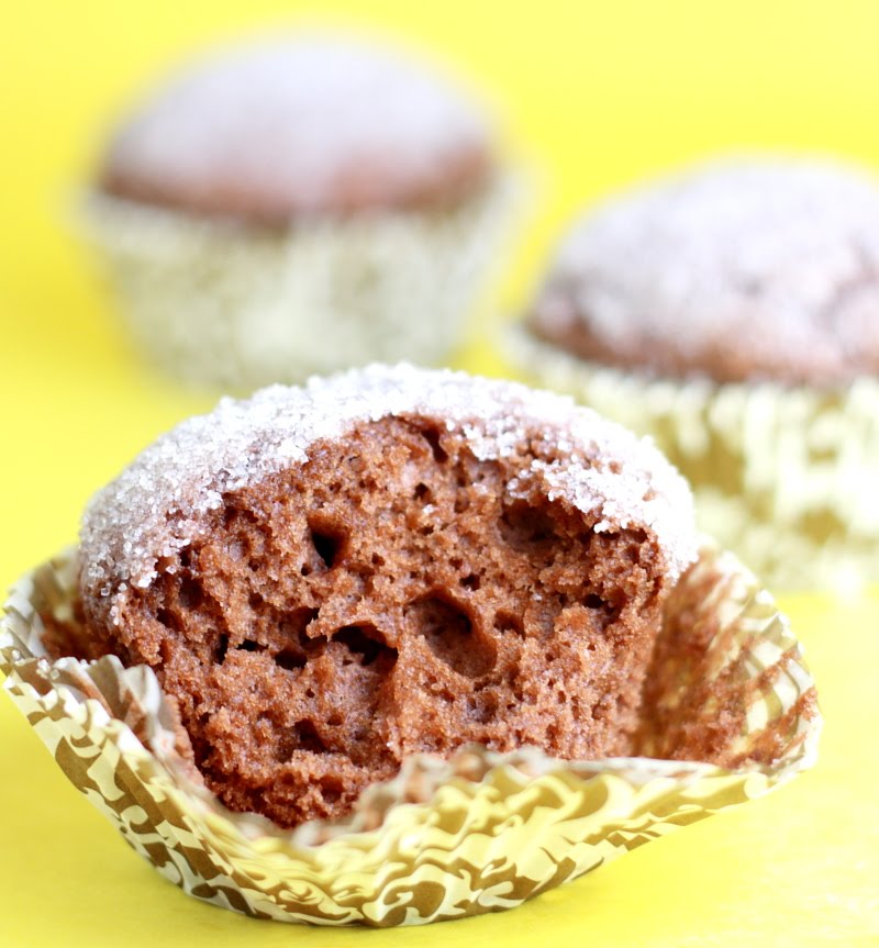 Lemon Drop Chocolate Doughnut Muffins
