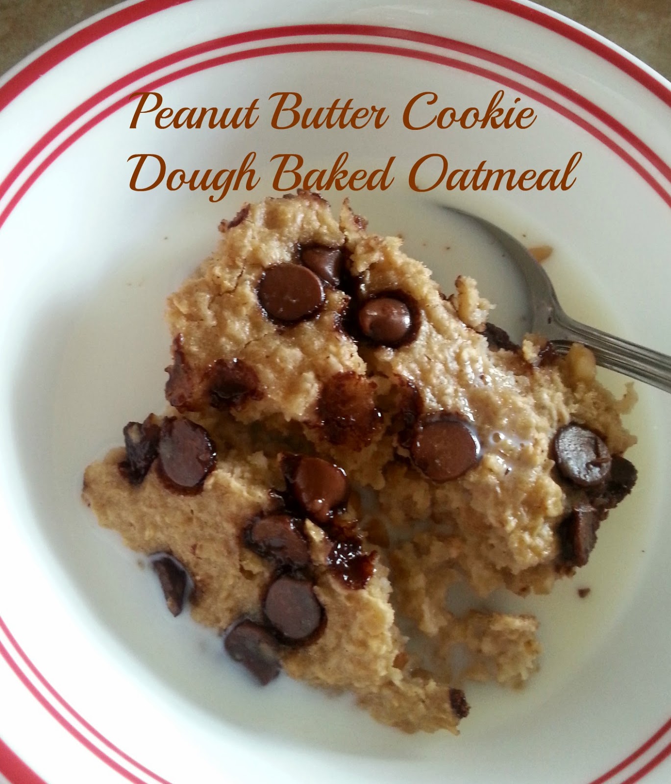 The Better Baker Peanut Butter Cookie Dough Baked Oatmeal