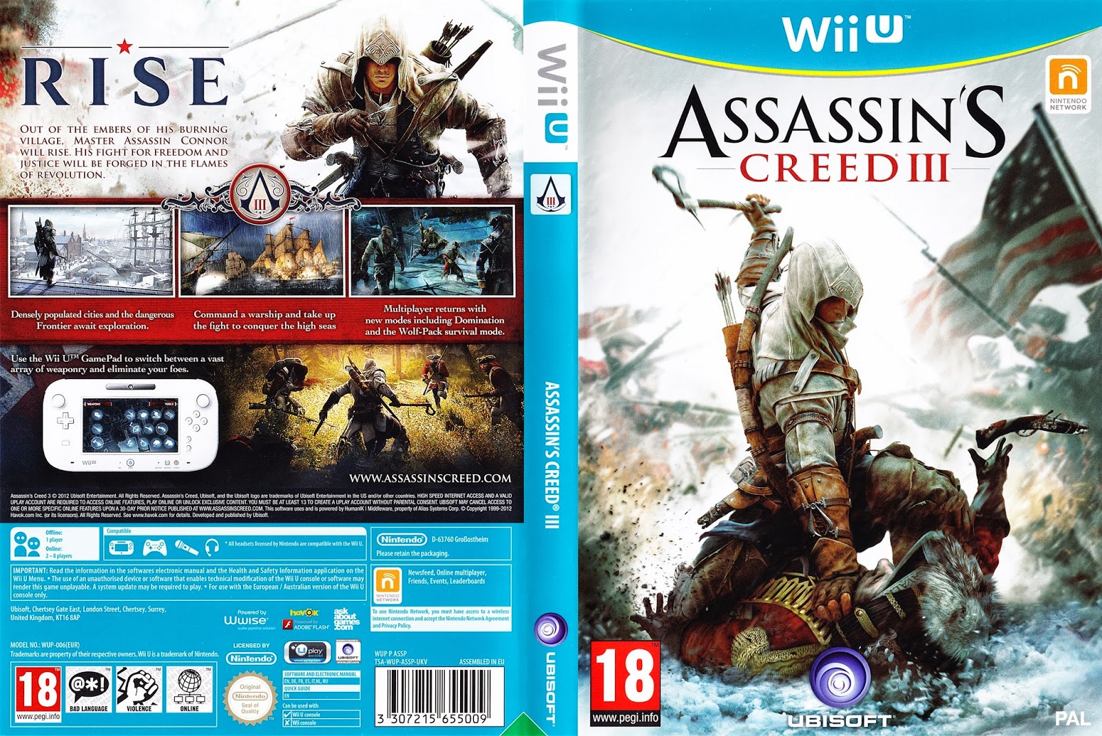 Assassin's Creed III Wii U Ultra Capas