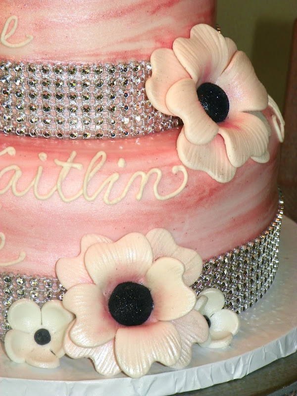 Plumeria Cake Studio Pretty in Pink Sparkle Cake