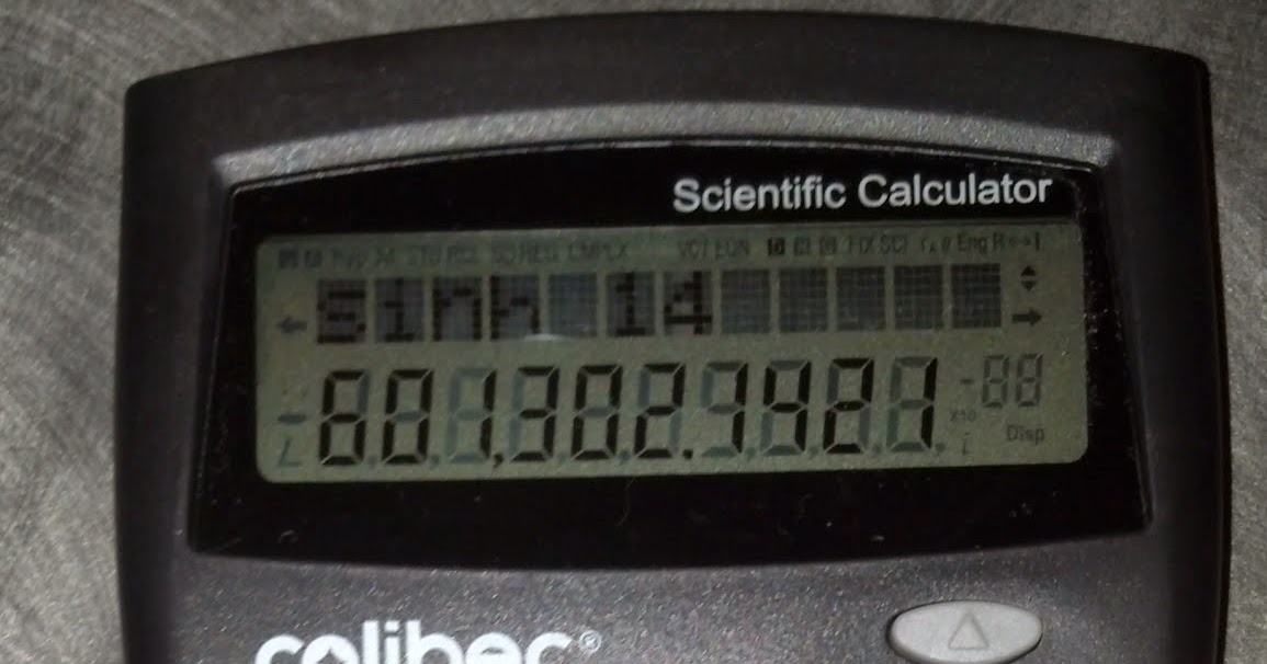 Eddie's Math and Calculator Blog Caliber Scientific Calculator by CVS