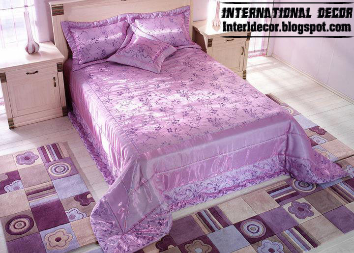Stylish Purple bedding models, purple duvets designs