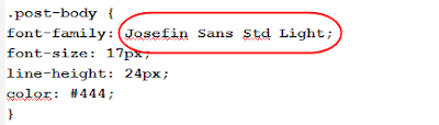 Cara Mengganti Font Family di Postingan Blog