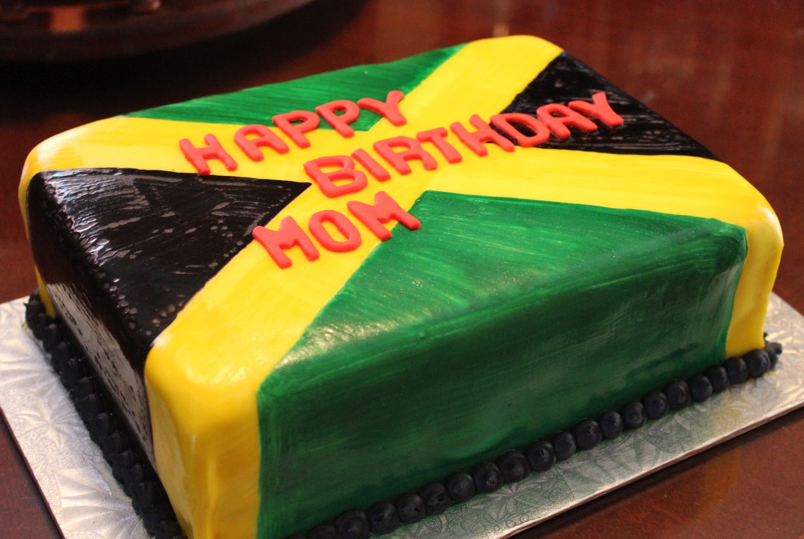 Love Dem Goodies Jamaican Flag Cake