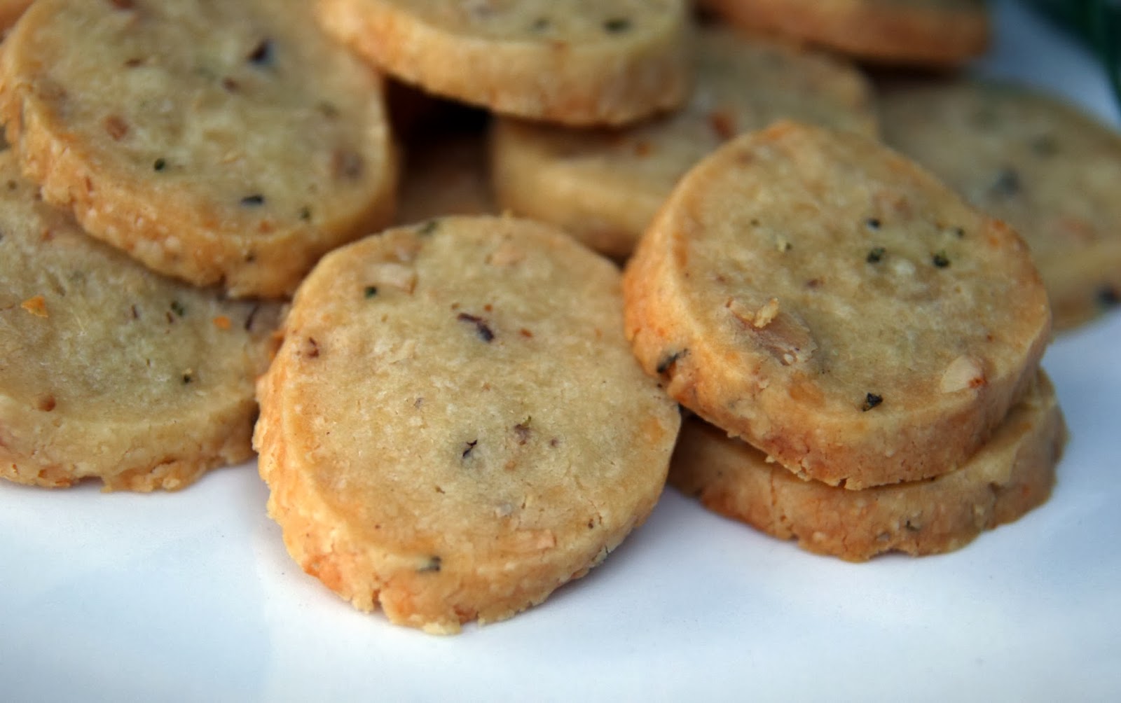 Rosemary Hazelnut Cheese Shortbread Crackers Recipe mostly foodstuffs