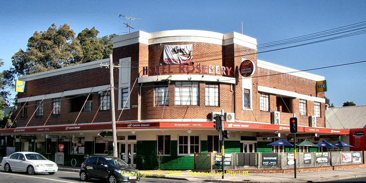 Sydney Art Deco Heritage The Rosebery Hotel