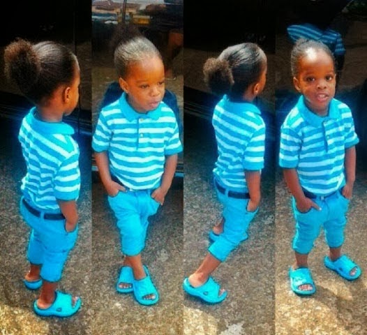Tayo Lawal's Blog: Photos: Wizkid's Son, Boluwatife Showing Some Swag