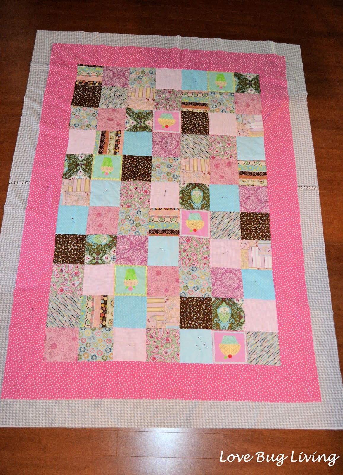 Love Bug Living Simple Block Quilt