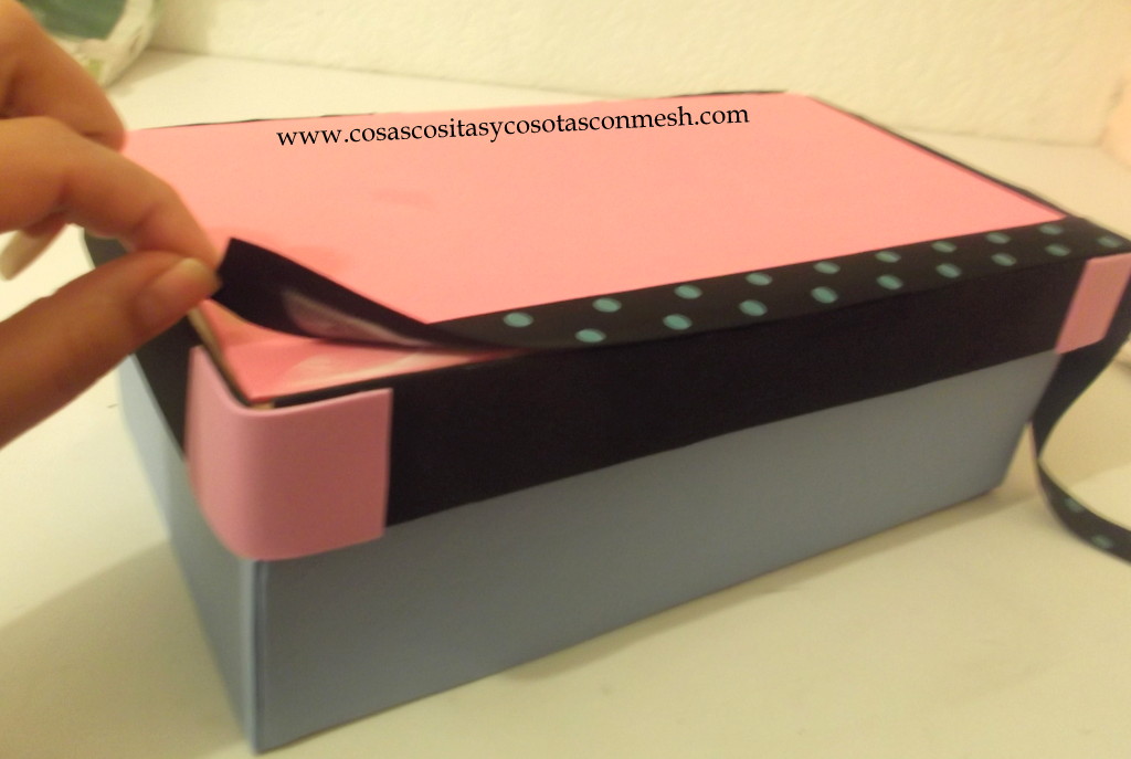 Como decorar una caja de zapatos cositasconmesh