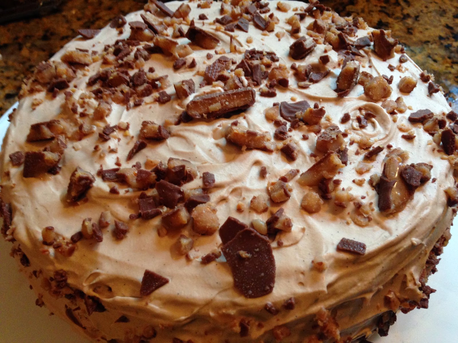 Winged Musings Coffee Toffee Torte
