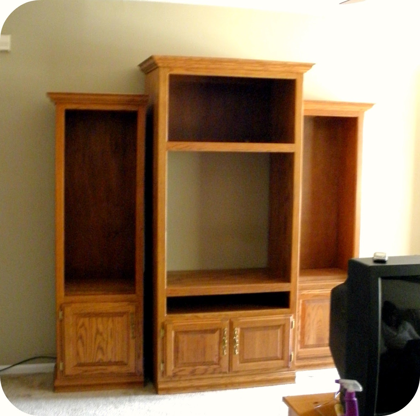 Where Beauty Meets Function Entertainment Center Redo