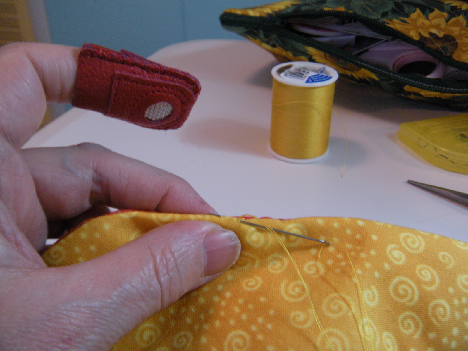 Life in the Scrapatch Stitching Up Baby!