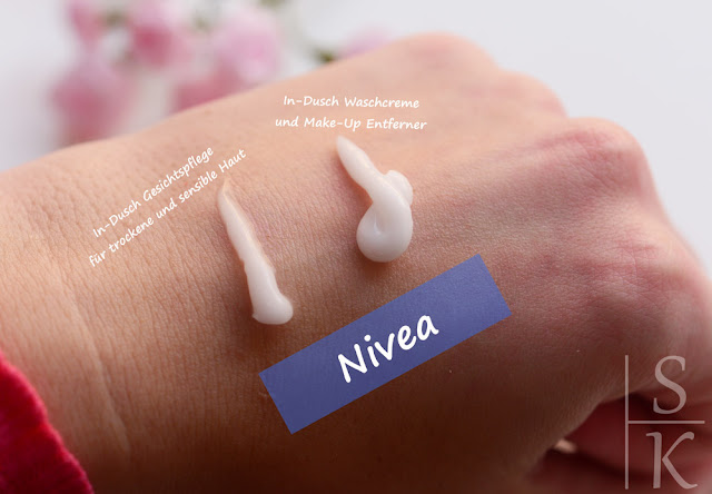 Nivea - In-Dusch Waschcreme und Make-Up Entferner und In-Dusch Gesichtspflege für trockene und sensible Haut