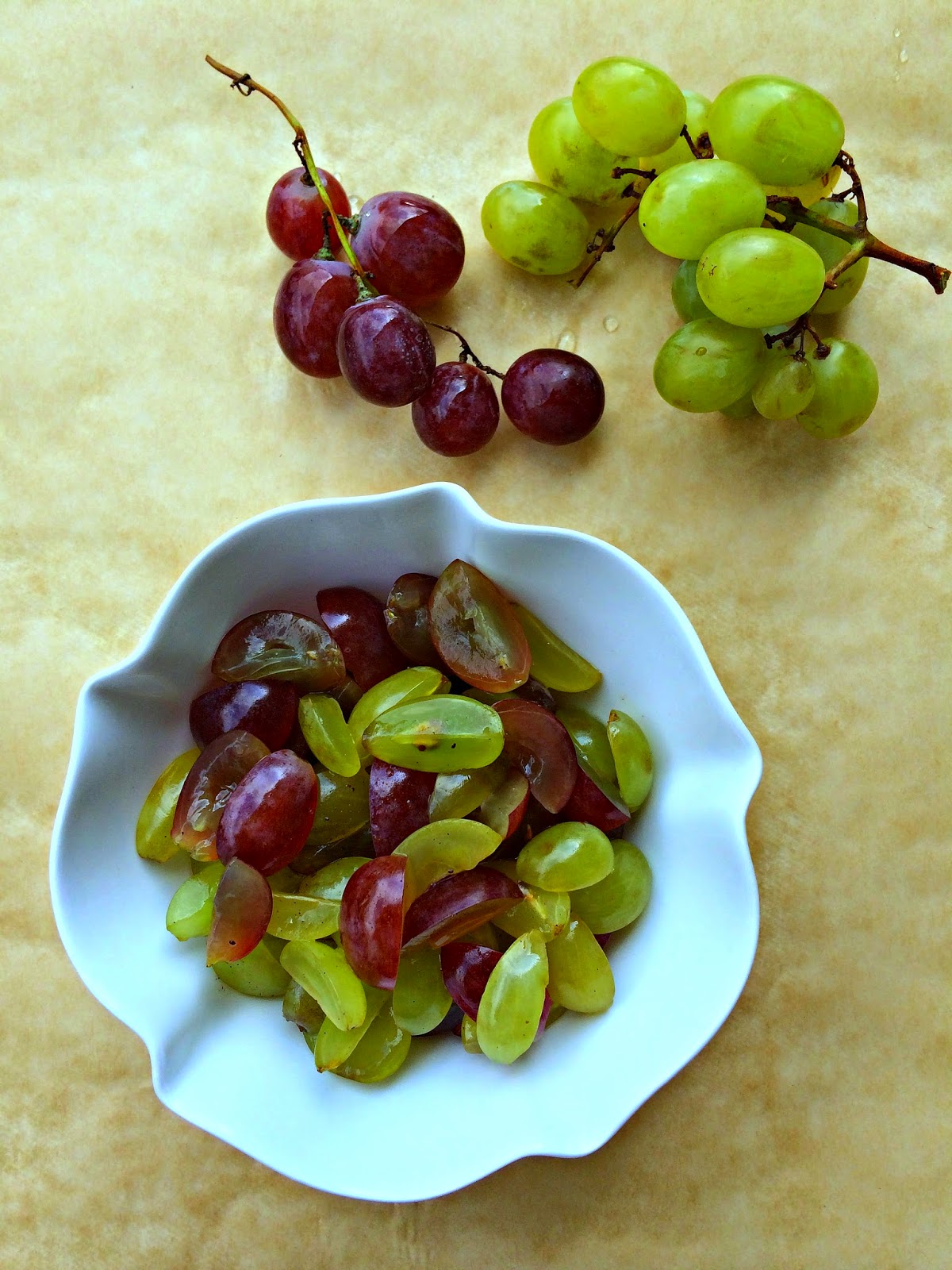 Passionately Raw! Chilled Grapes in Citrus Juice