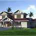 2400 sq.feet villa exterior and floor plan