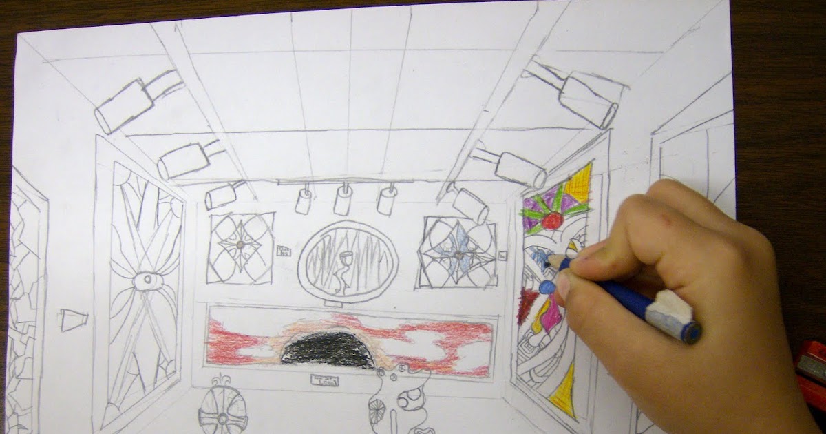 Zilker Elementary Art Class: 5th Grade Perspective Drawings