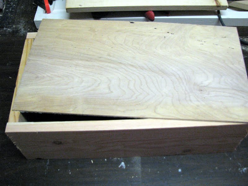 blue roof cabin How To Build an "Antique" Wood Box