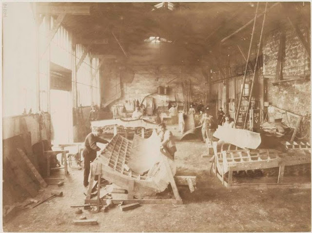 fotos antiguas de la construccion de la Estatua de la Libertad