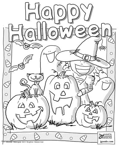 transmissionpress: 11 Happy Halloween Coloring Pages