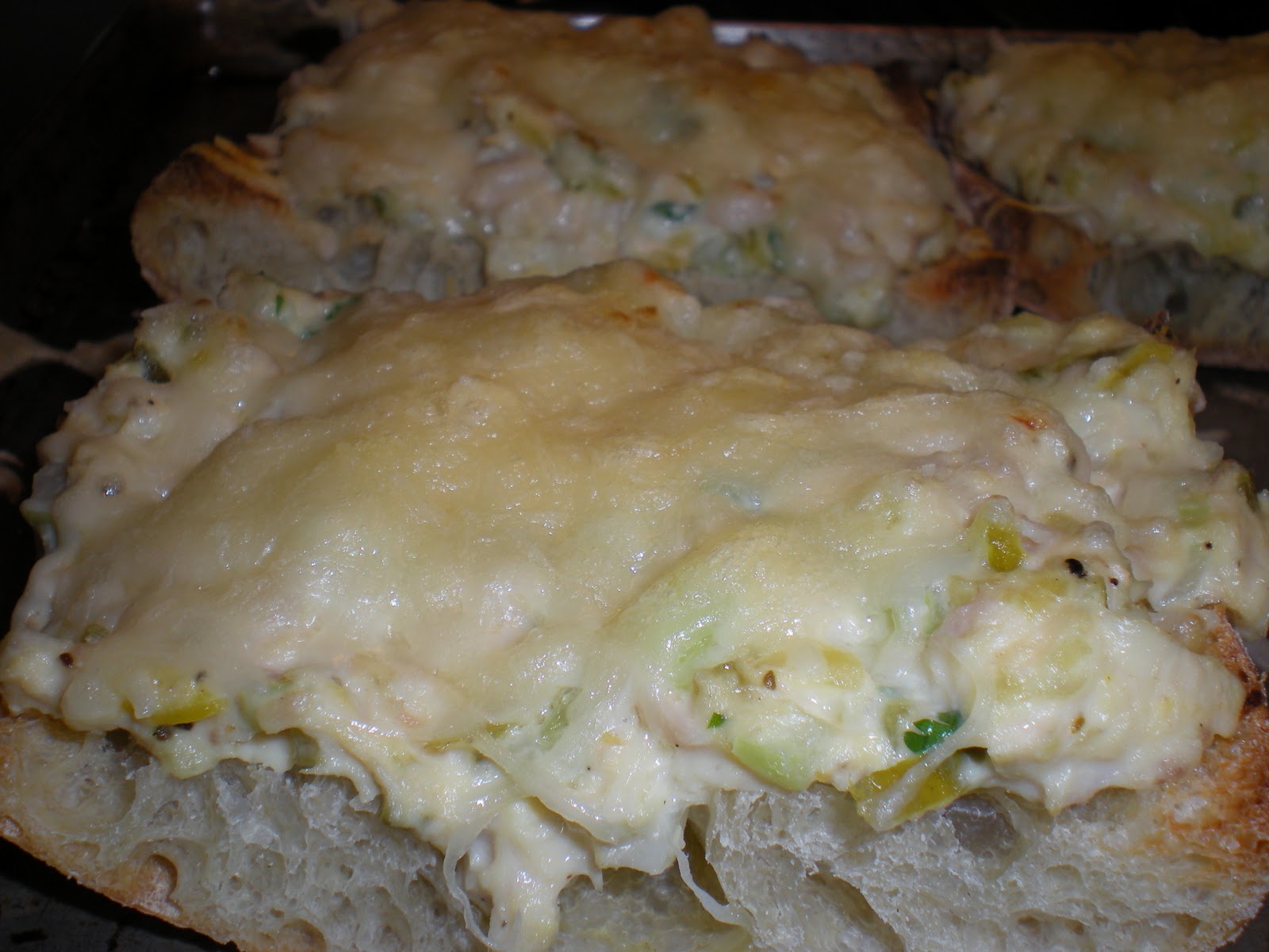 CaMeals Tuna Melts on Ciabatta Bread