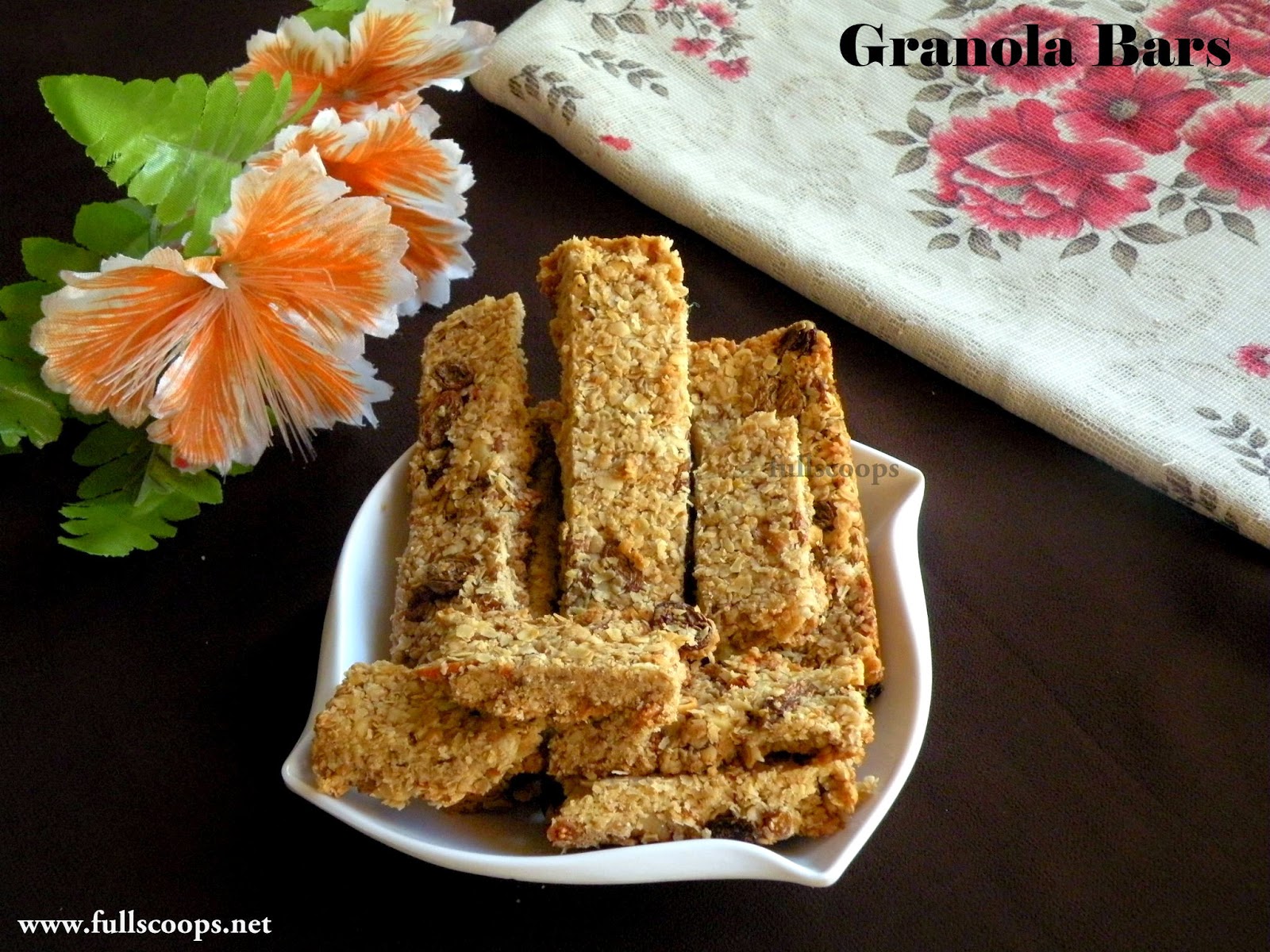 Homemade Granola Bars Full Scoops A food blog with easy,simple