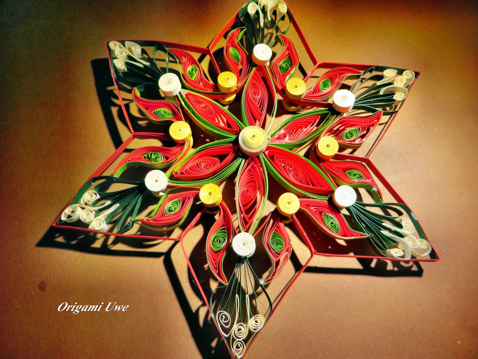 Origami, Fleurogami und Sterne Quilling Star