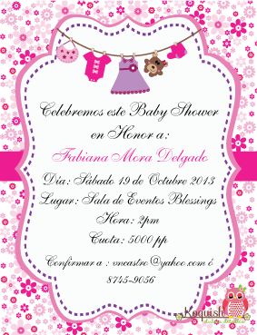 Koquish: Invitaciones de Baby Shower