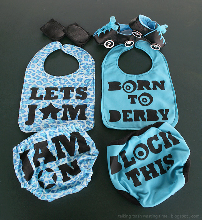 Roller Derby baby skate gear gift Now thats Peachy