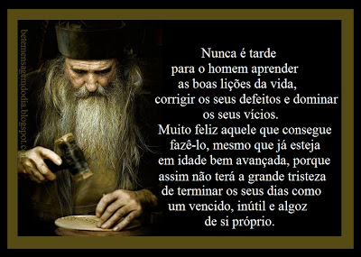 FRATERLUZ Nunca é tarde para aprender boas lições