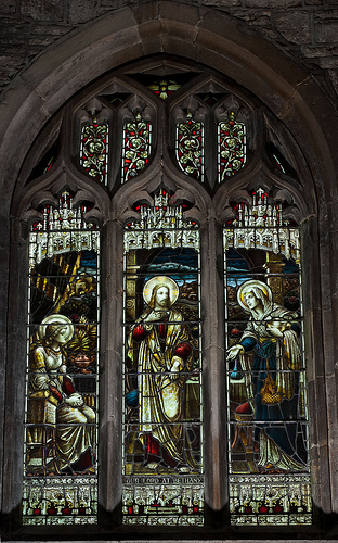 Stained Glass, Church of St Mary Magdalene by e_cathedra