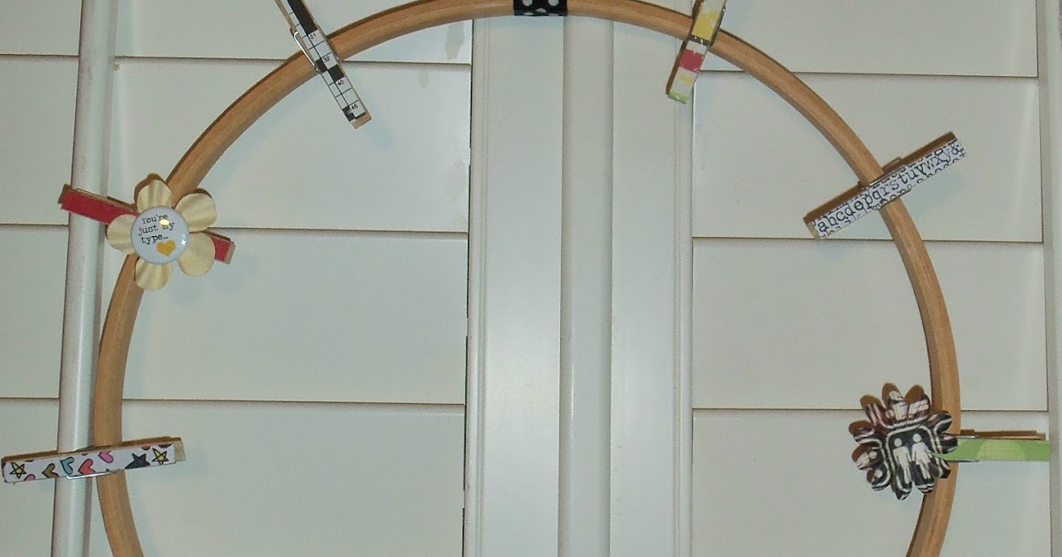 live. love. scrap. Embroidery Hoop Photo Display