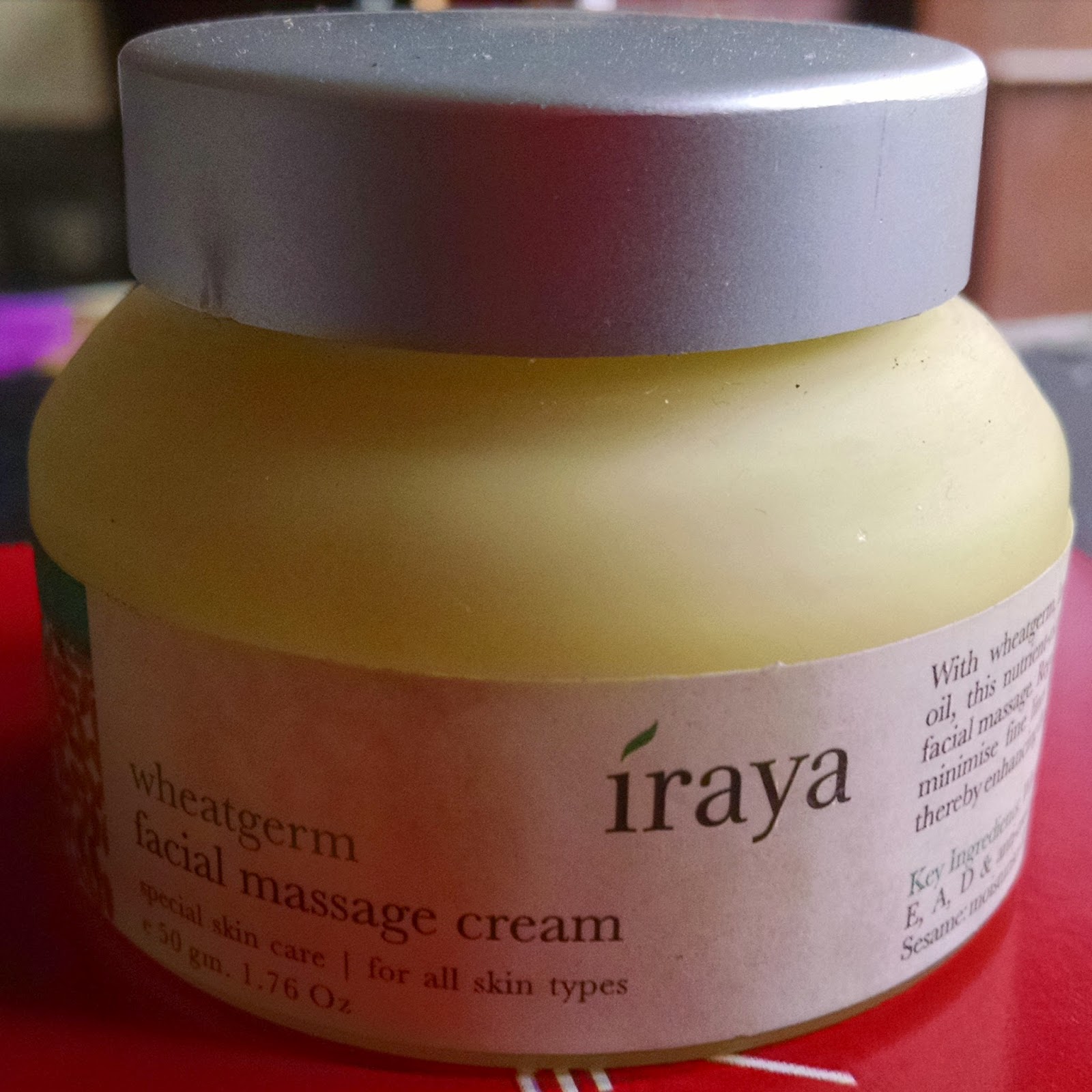 Art Style Iraya Wheatgerm Facial Massage Cream Review