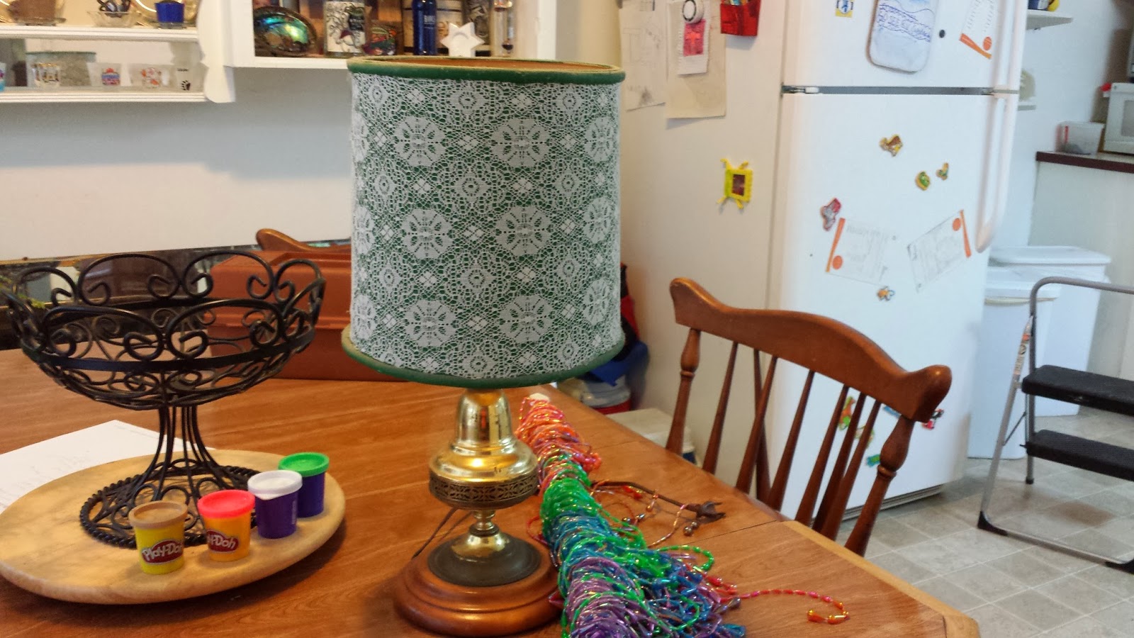 Witchy Widow's Wanderings DIY Beaded Lamp Shade