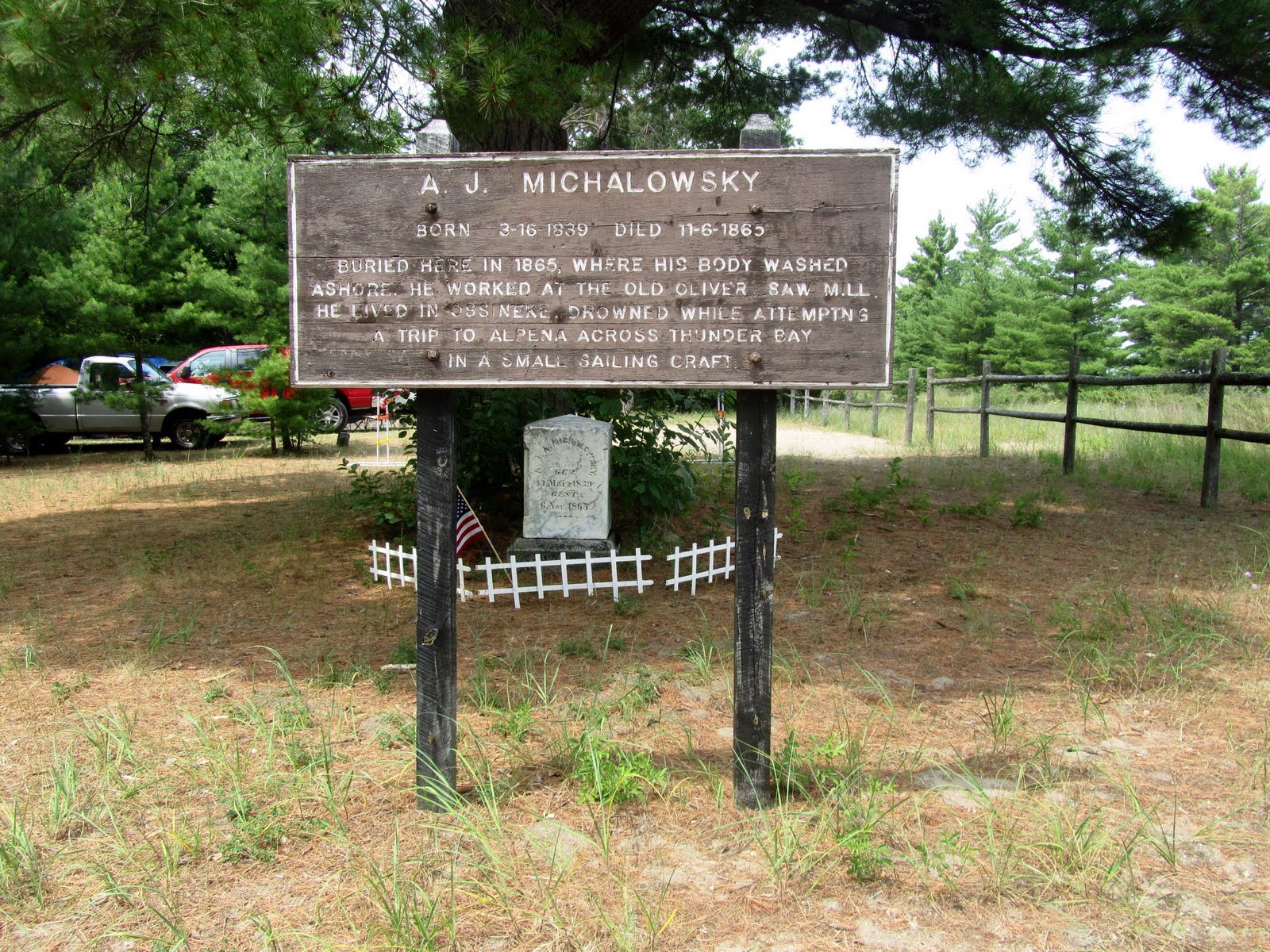 The travels of Ed, Carol and Gopher the dog. Ossineke State Forest