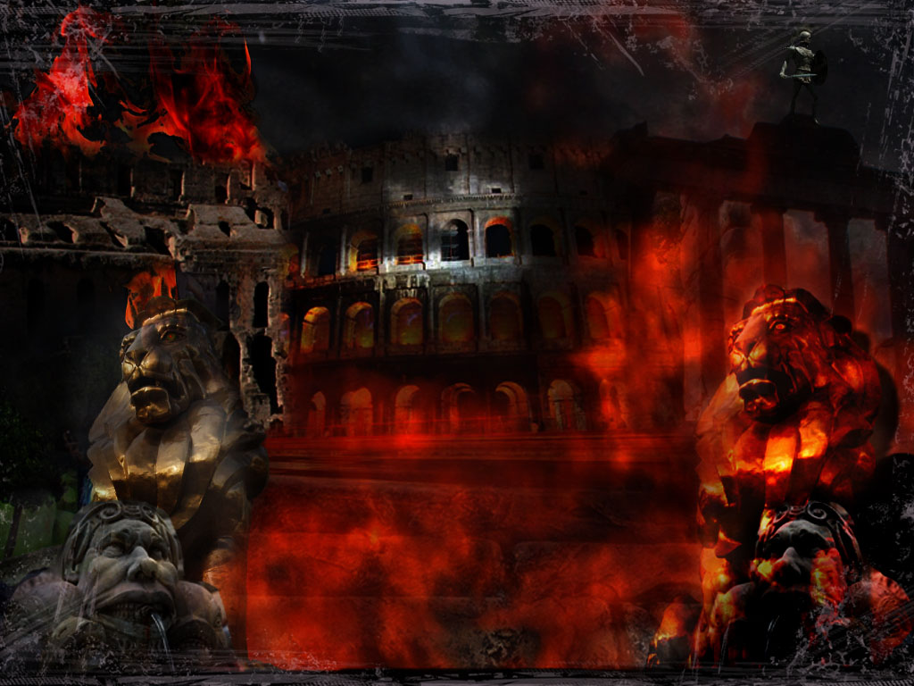 Historical Wallpapers Great Fire of Rome (Magnum incendium Romae) (AD 64)