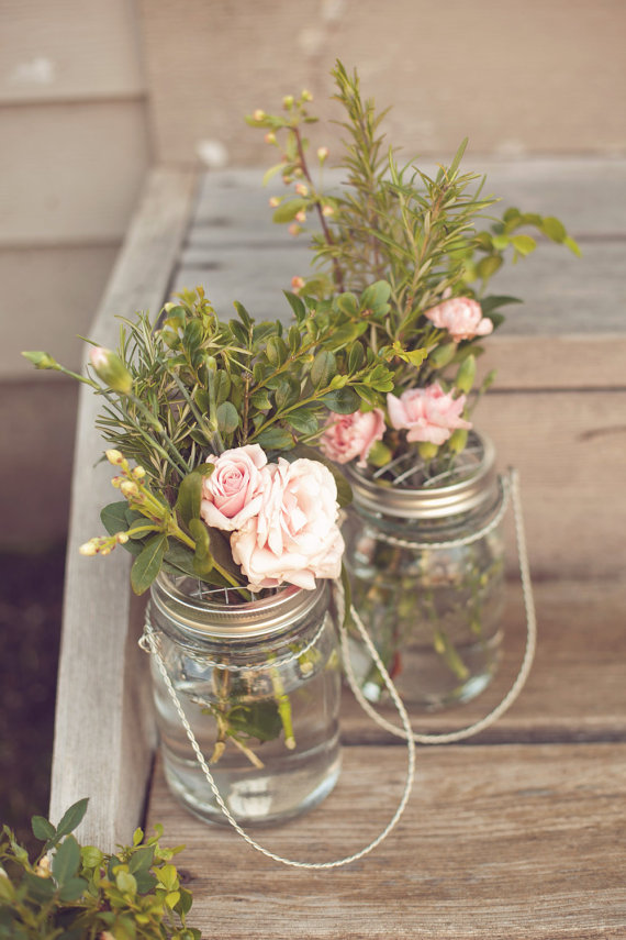 Mason Jar Wedding Flowers Wedding Flower Ideas