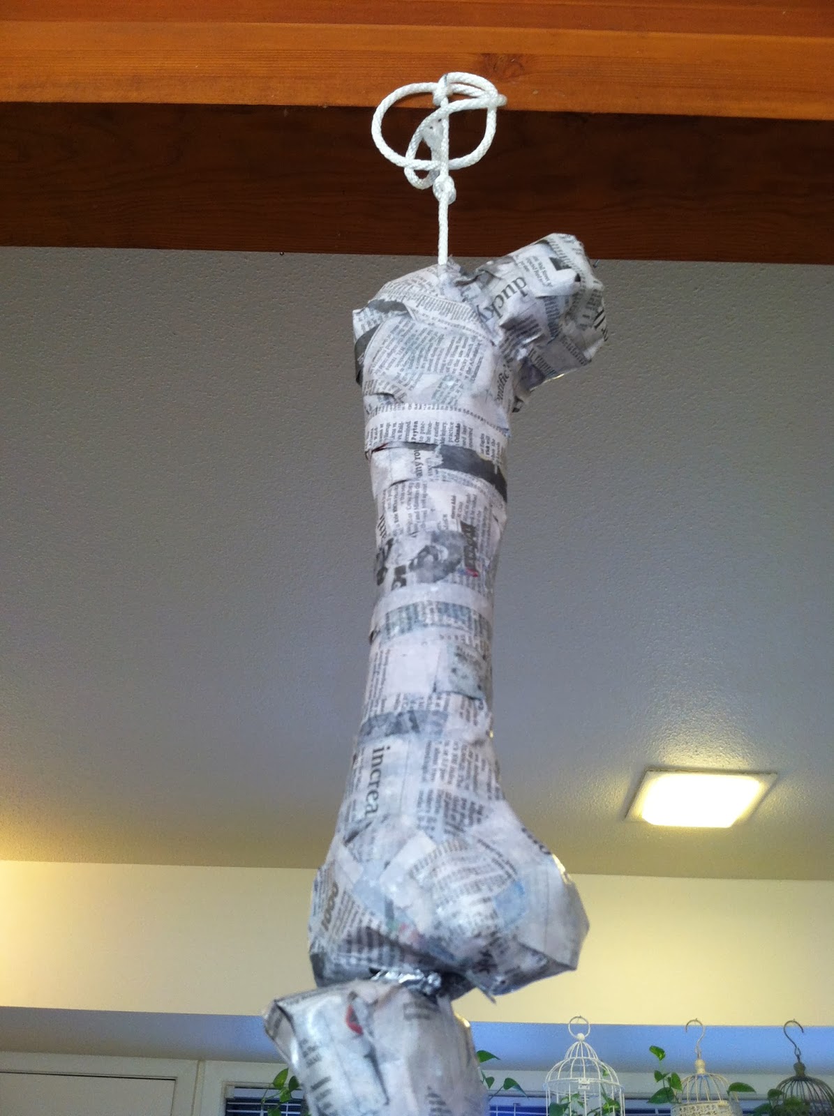 Chuck Does Art DIY Articulated Dinosaur Leg Fossil from PVC Pipe