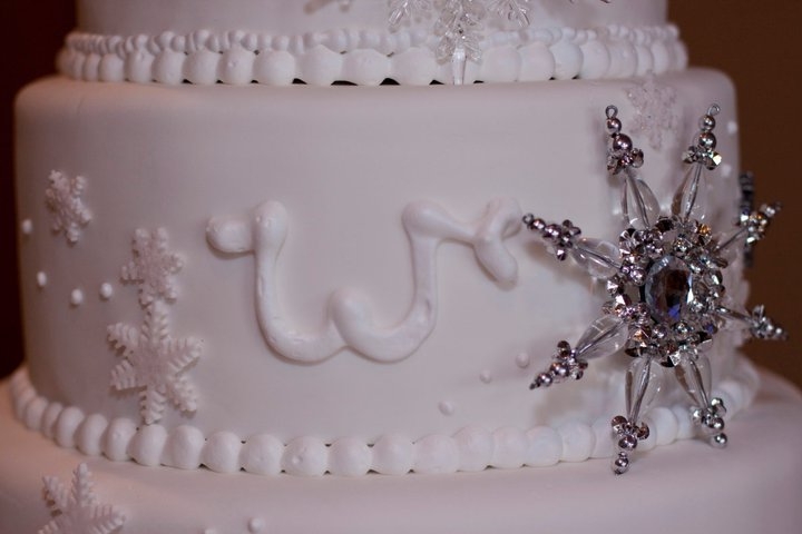 Snowflake Wedding Cake