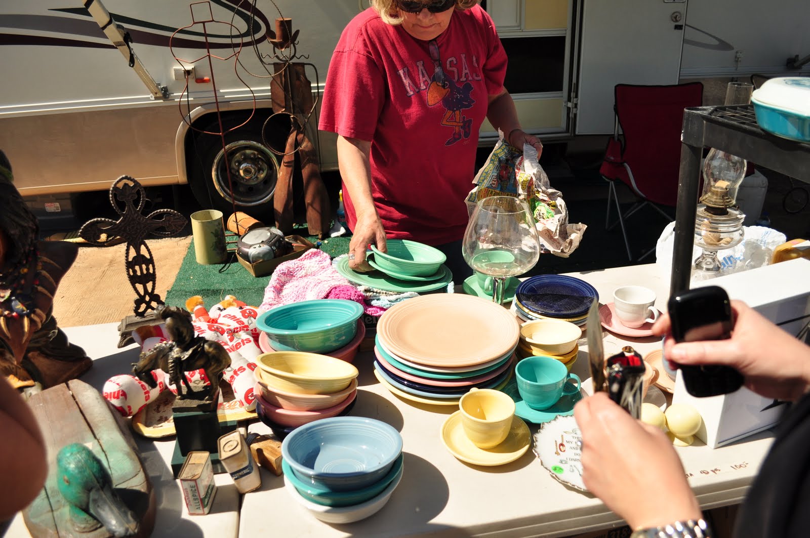 the driveway of Life Sparks Antiques and Collectibles Flea Market