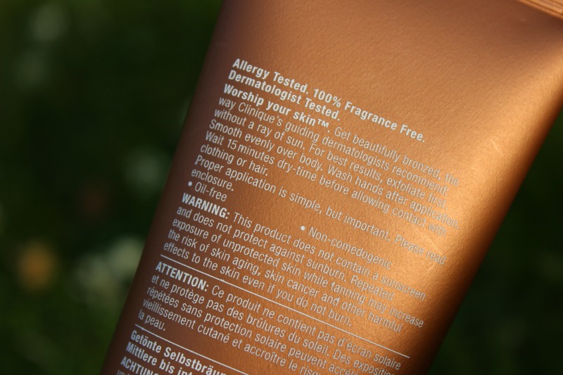 Clinique Self Sun Body Tinted Lotion Review The Sunday Girl