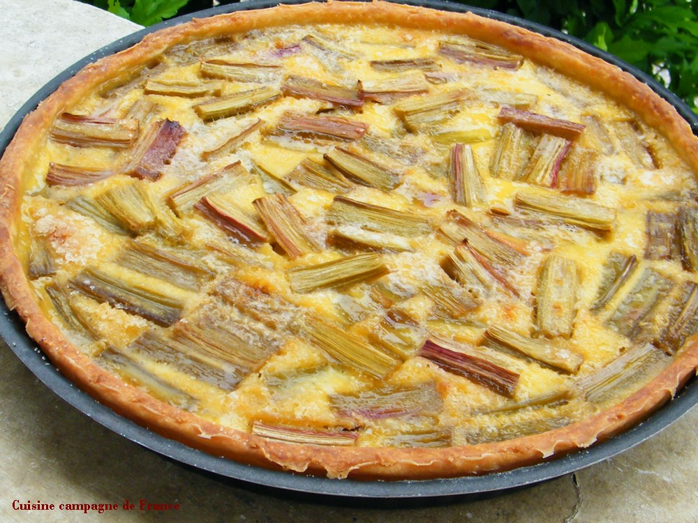 Cuisine Et Campagne De France Tarte Du Nord A La Rhubarbe