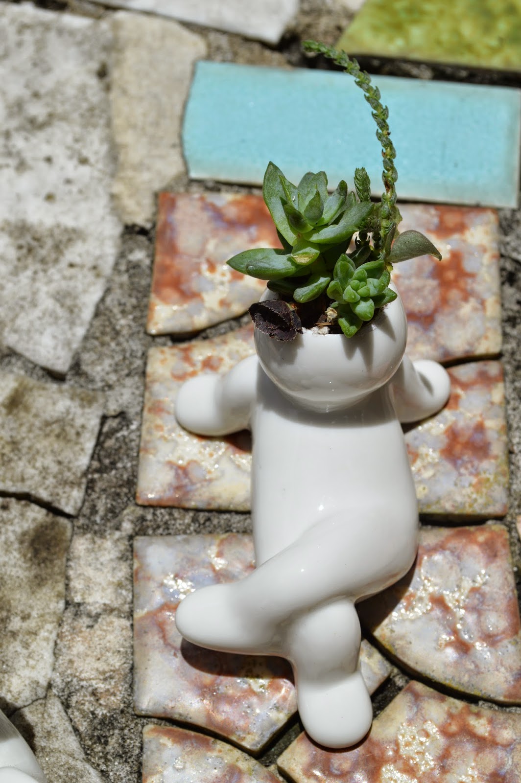 The Succulent Artist Little People Planters… Ceramic Figurine